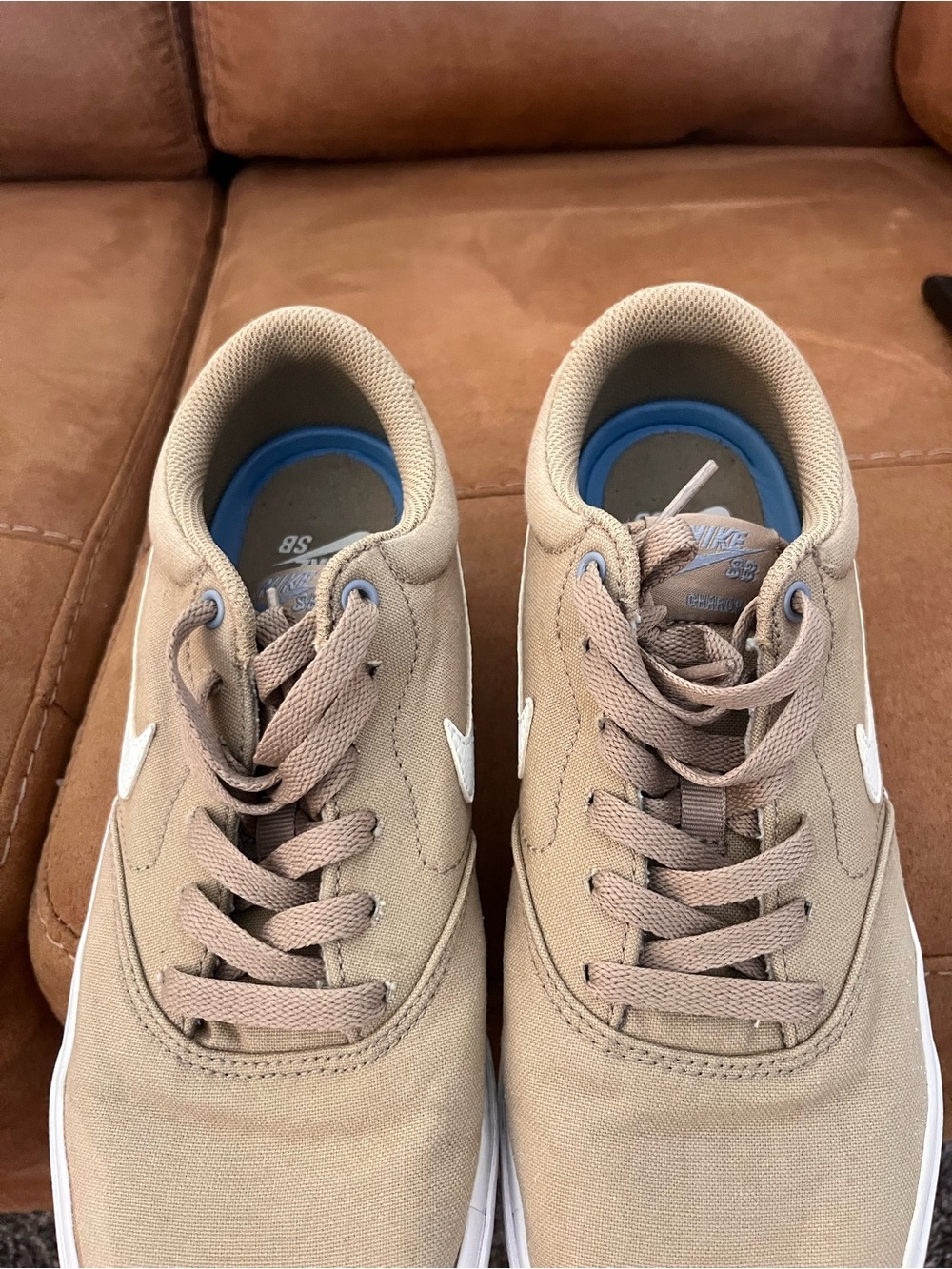 Nike Men’s SB Charge Canvas sneakers in a khaki brown colorwa - Picture 5 of 9